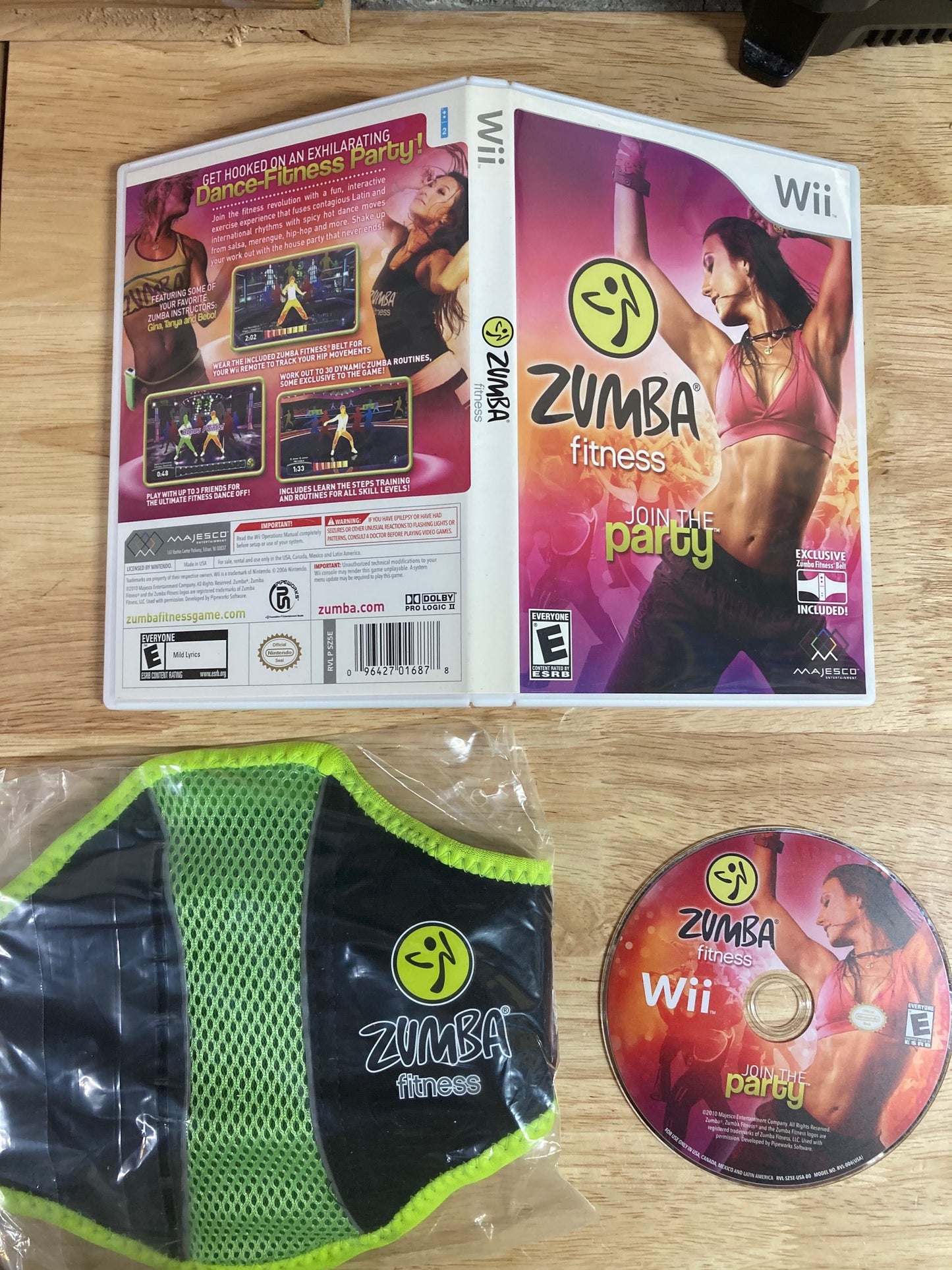 Zumba Nintendo Wii With Belt